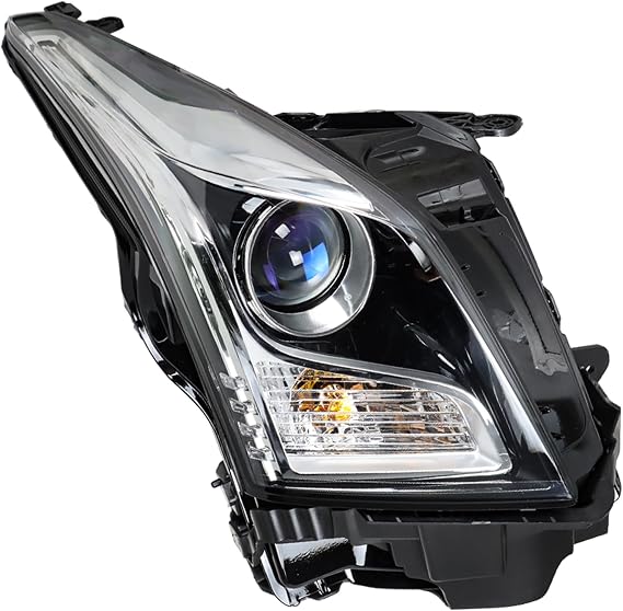 Headlight Headlamp Assembly Halogen Passenger Side Replacement for ATS 2013 2014 2015 2016 2017 2018 Replacement for 23236366 Right RH