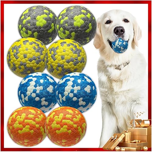 Miniatura 7 de Pelotas para Perros, Pelotas de Tenis Indestructibles para Perros, Pelotas de Juguete Duraderas y Saltarinas para Masticadores Agresivos, Juguetes