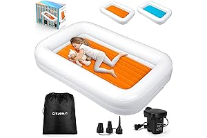 Upgraded Kids Blow Up Mattress With Built-in Pump