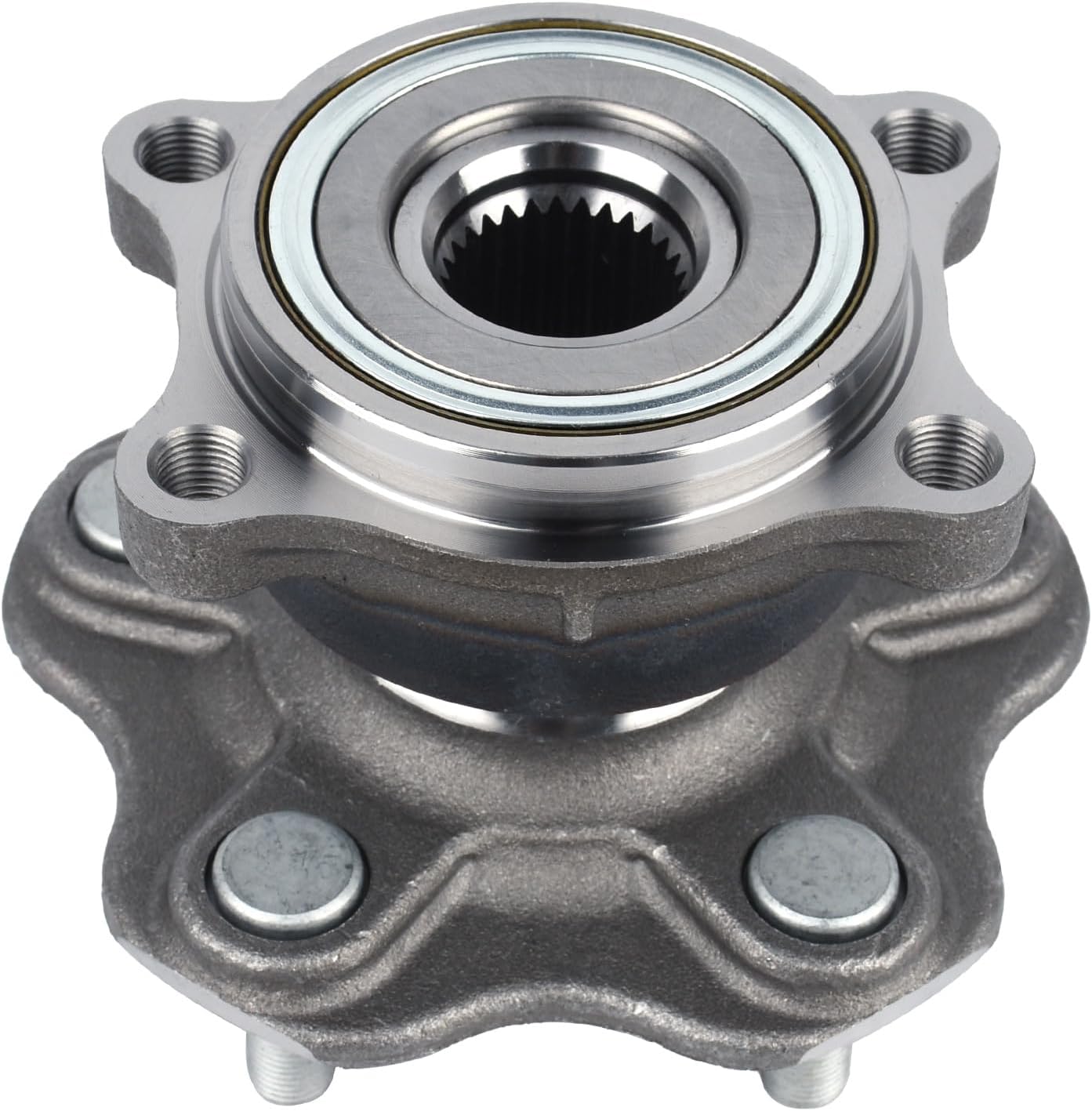 KUSATEC 512346 Rear Wheel Bearing and Hub Assembly Compatible with 2003-2007 Infiniti G35, 2003-2009 Nissan 350Z, 5 Lug Bolts without ABS