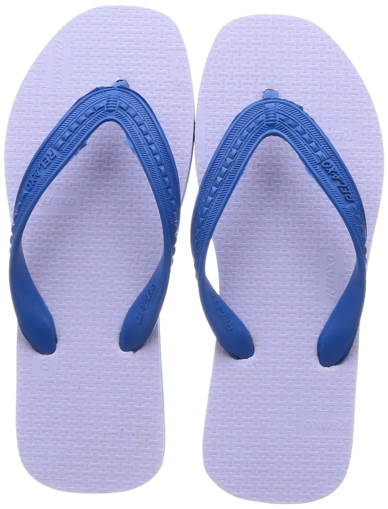 relaxo Women's Whbl Flip Flop-4 UK (Cu0021l) White-Blue-picture-3