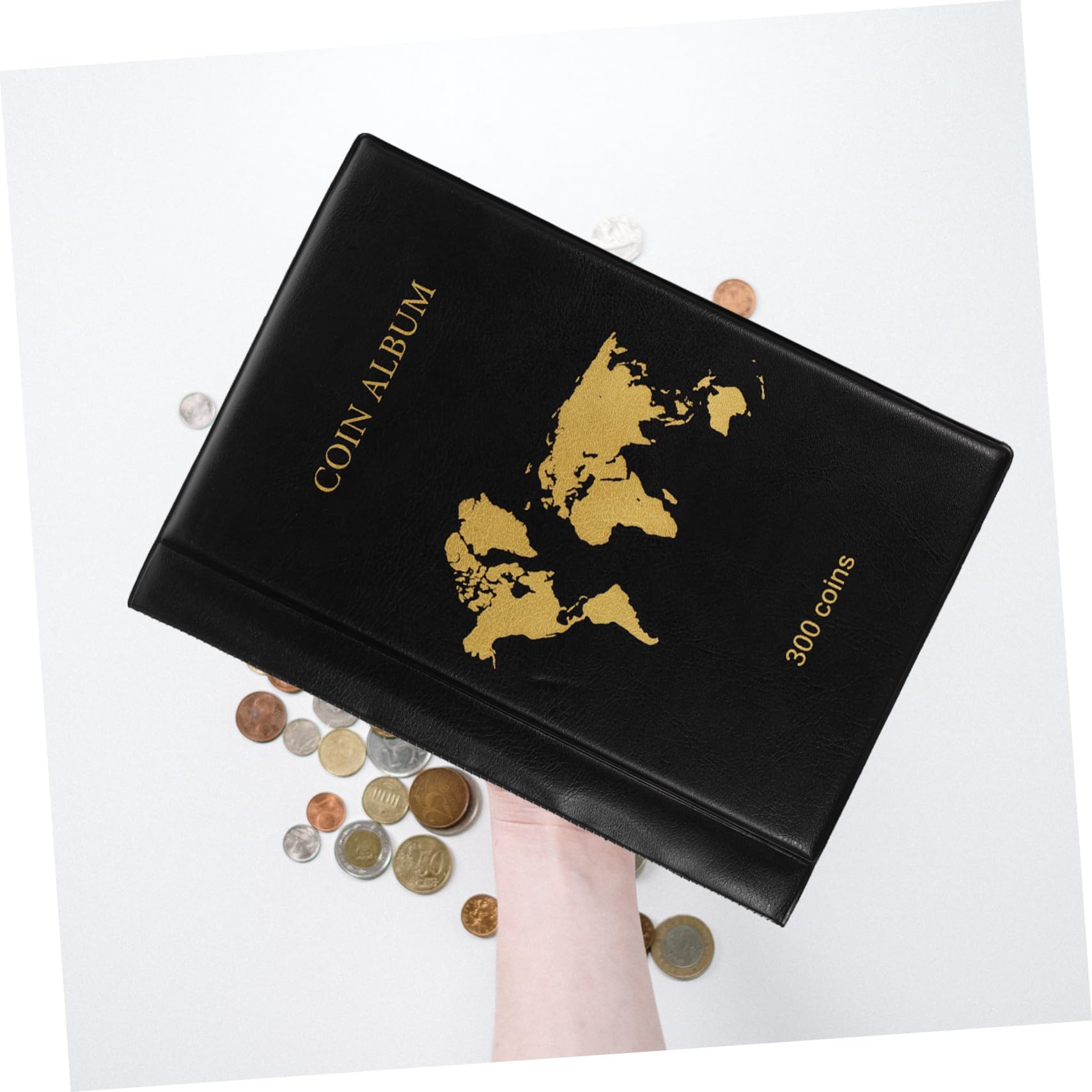 Album per Monete Raccoglitore per Collezioni di Monete Custodia in PVC Robusto e Carta Moneta Organizzatore per Collezionisti