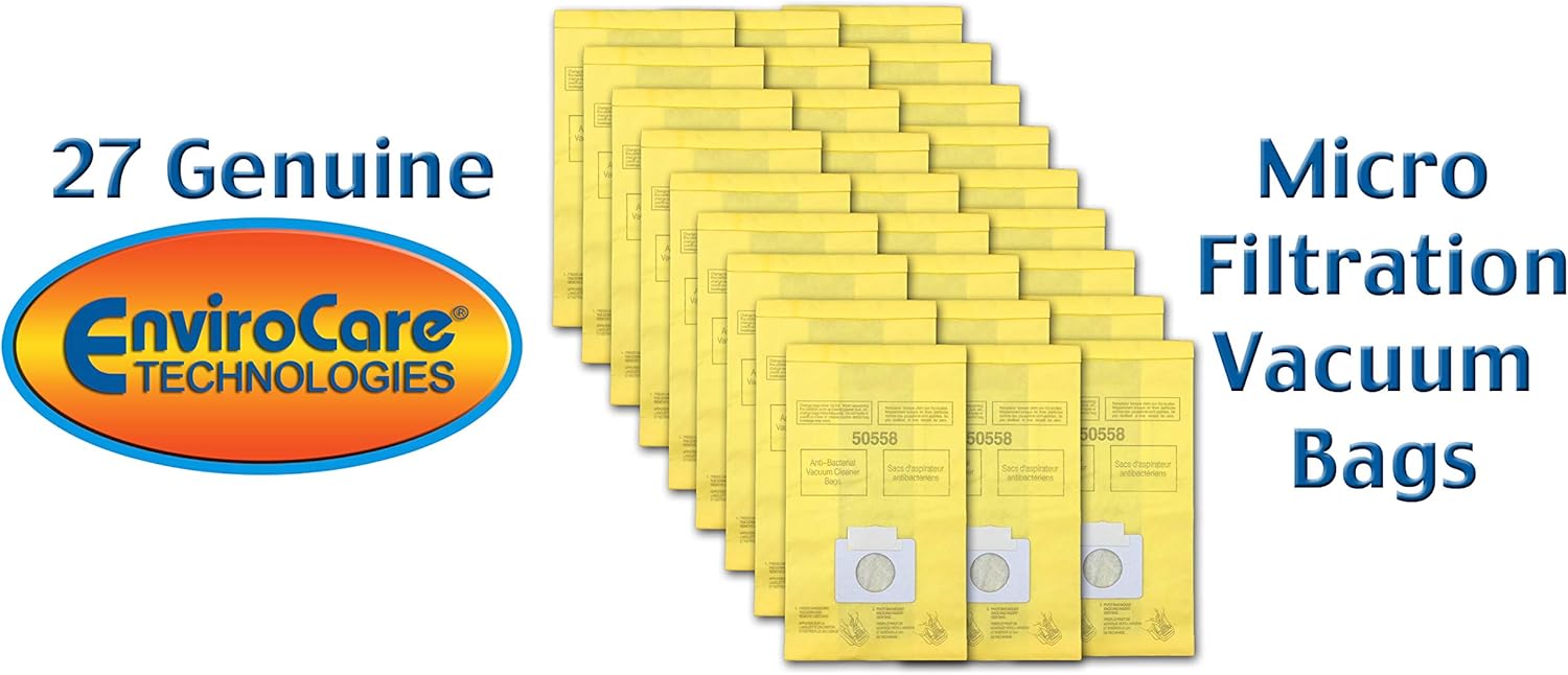 EnviroCare Replacement Vacuum Bags for Kenmore Canister Type C or Q 50555, 50558, 50557 and Panasonic Type C-5 27 Pack