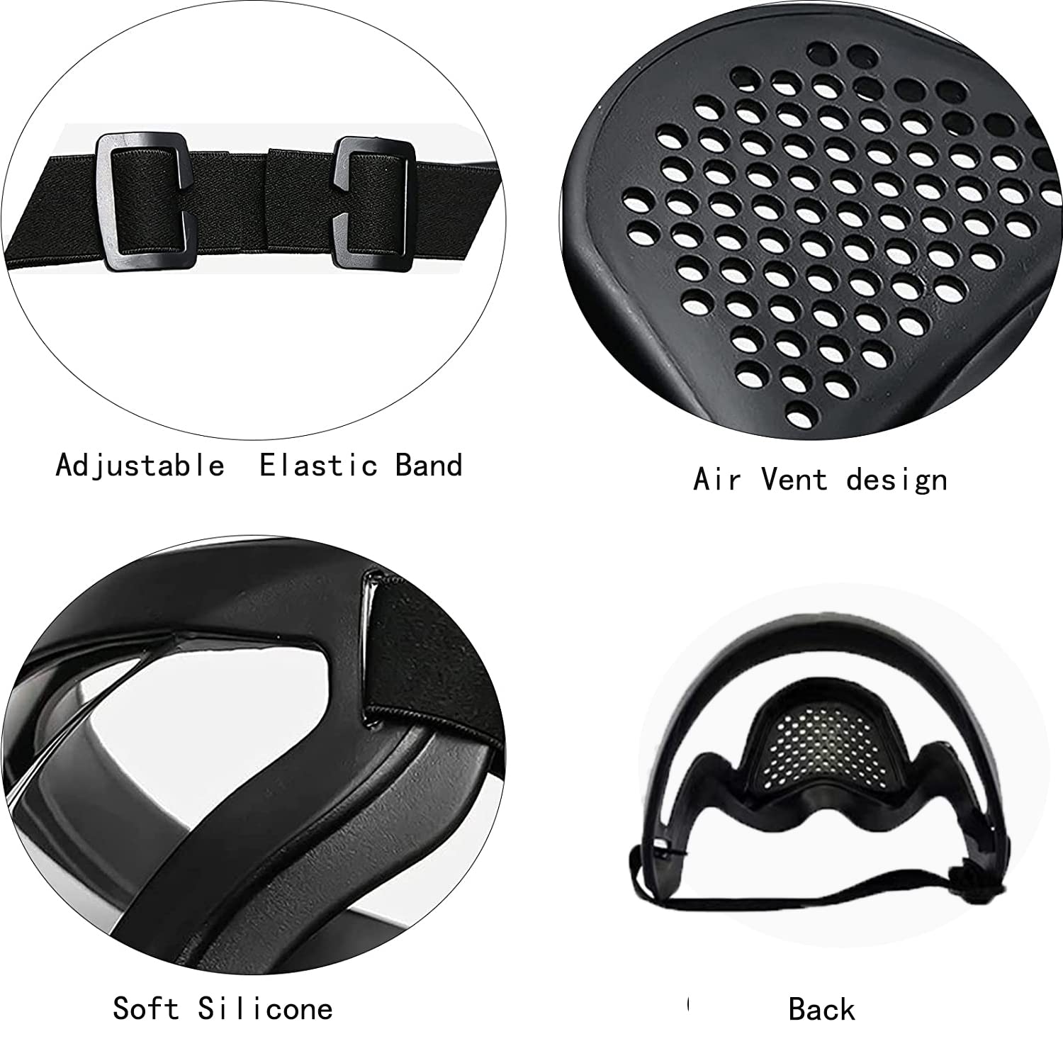 DSHTP Protective Anti-Fog Face Shield, Unisex Hd Transparent Full Face shield 1