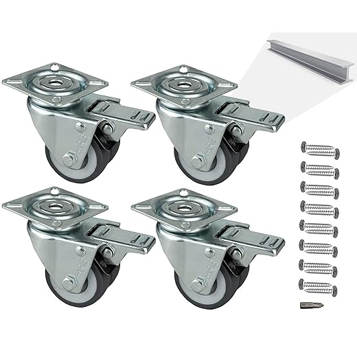 4er-Set Doppelrollen mit Bremse