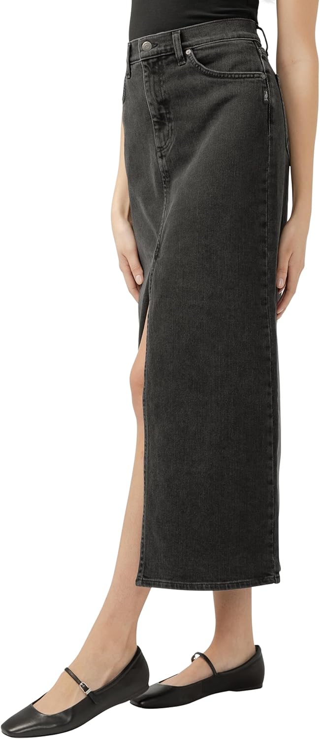 Silver Jeans Co. Womens Front-Slit Jean Skirt - Image 3