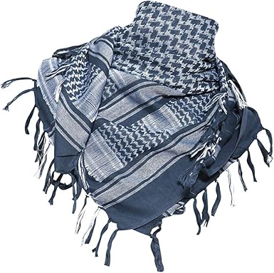 Amazon エイベクト アフガンストール サバゲー タクティカル アラブスカーフ コットン100 大判 バンダナ ブルー 110 110cm ファッション小物 通販