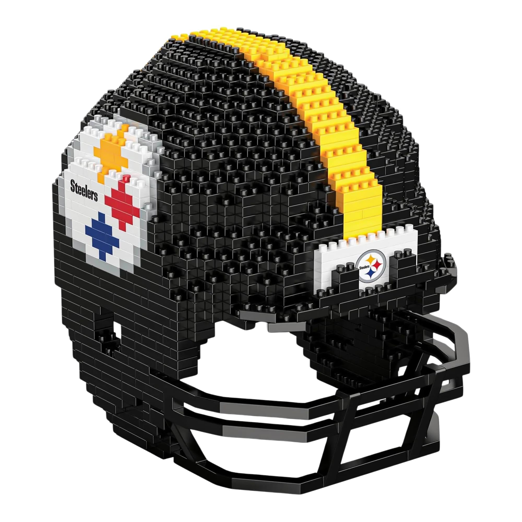 FOCO Pittsburgh Steelers NFL 3D BRXLZ Puzzle Replica Helmet Set, one Size