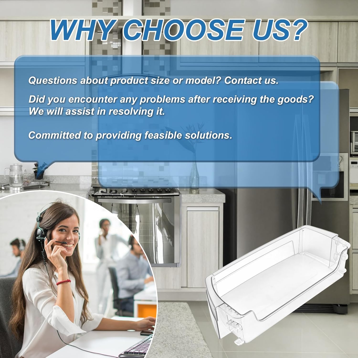 WR71X38318 Refrigerator Door Shelf for Ge Refrigerator Door Shelf Bin WR71X24428 4975917 AP7175677 EAP16619590 PS16619590 Door Bin by Cenipar