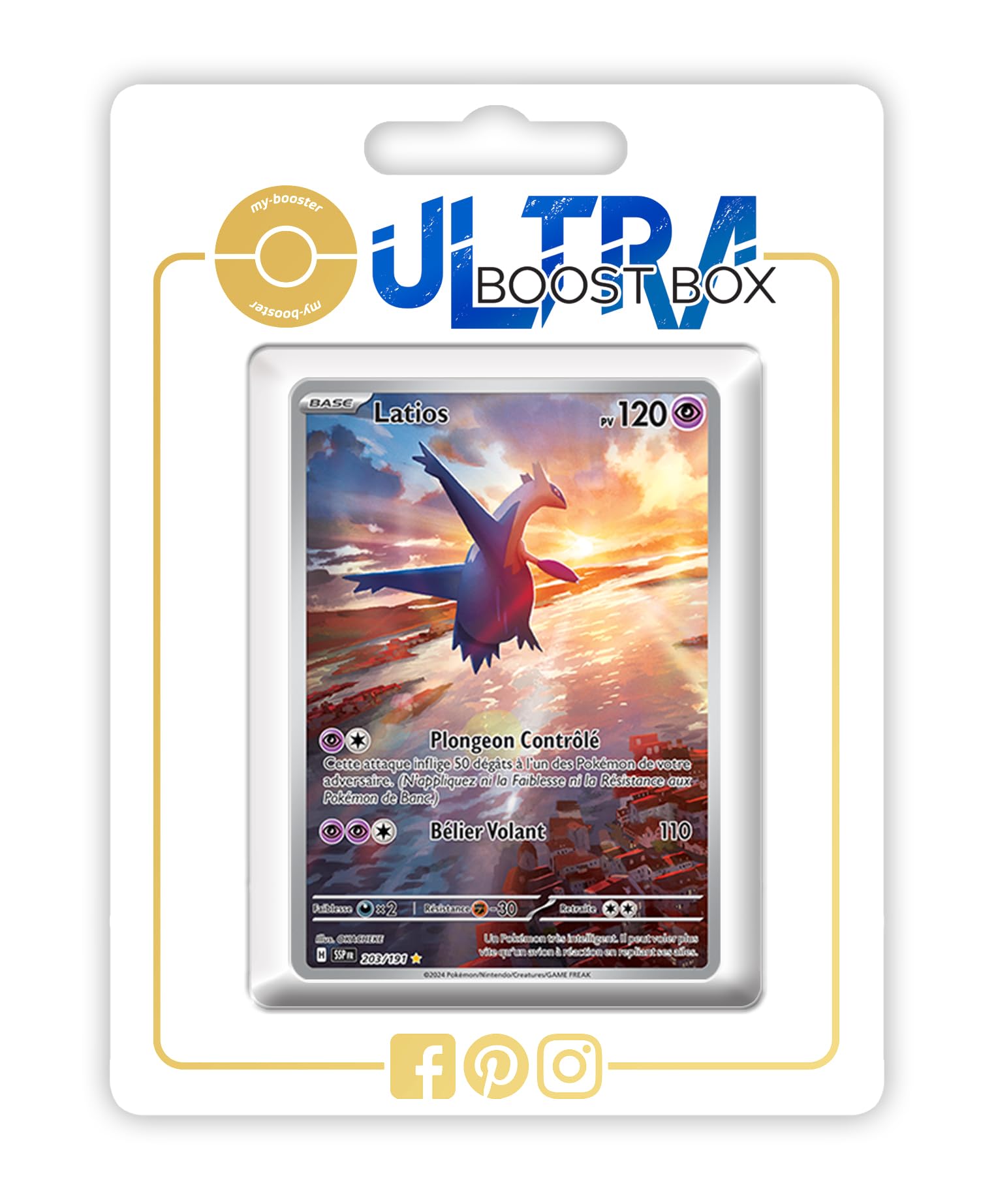 Latios 203/191 Alternative Shiny Pokémon Gallery - my-booster X Écarlate et  Violet 8