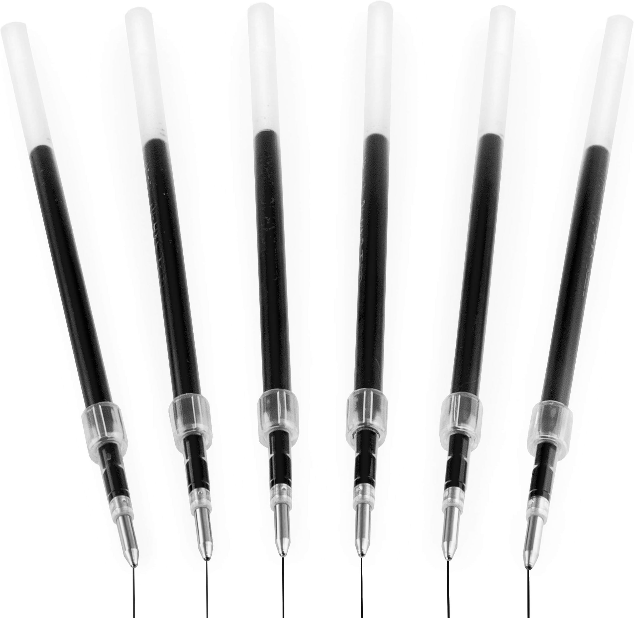 uni-ball Jetstream SXN-210 Retractable Ball Pen Refills, 1.0mm Tip, Black Gel Ink (Pack of 6)