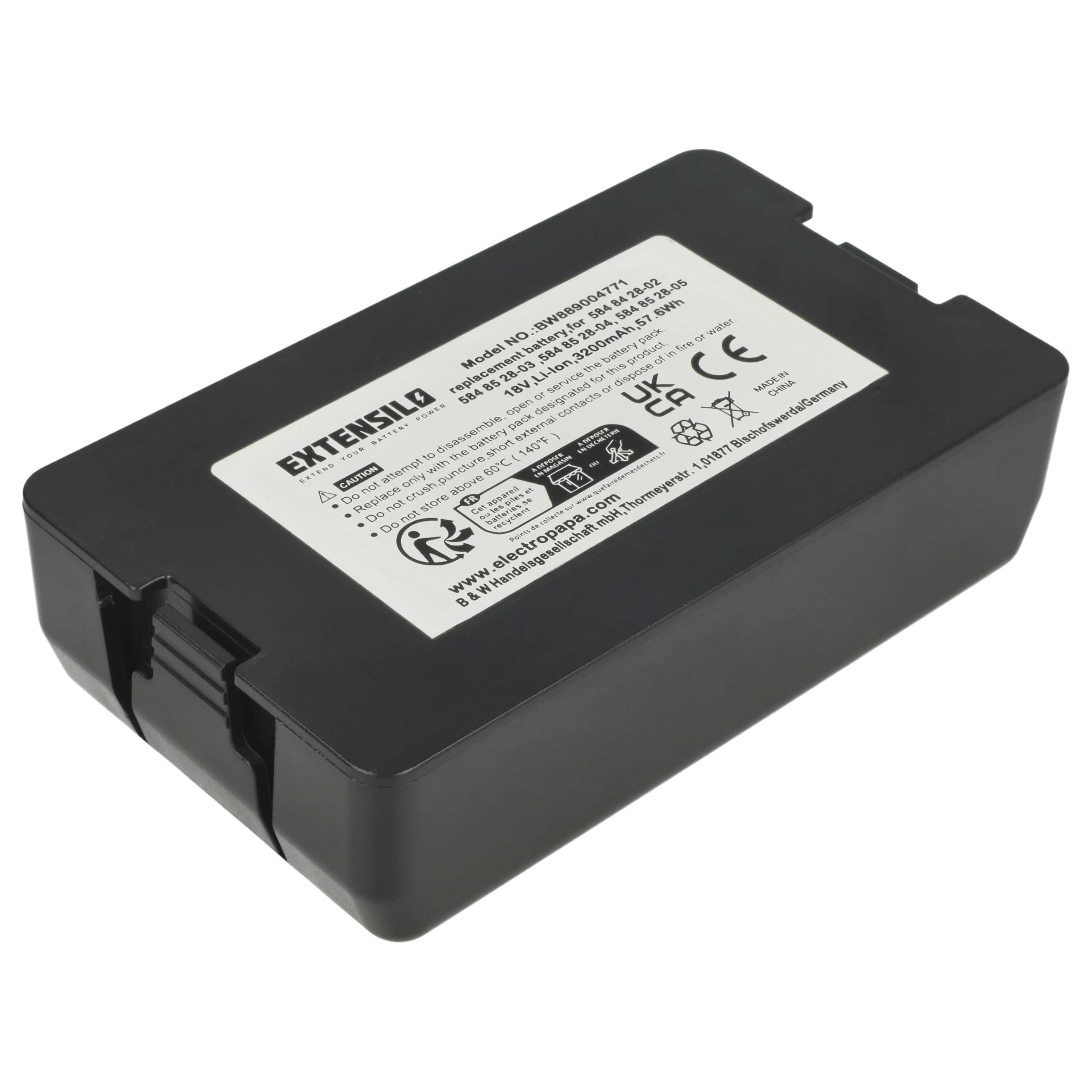 Akumulator zastępuje McCulloch 590 81 01-03, 590 81 01-02, 590 81 01-04, 590 81 01-05 do robota koszącego 3,2 Ah 18 V Li-ion