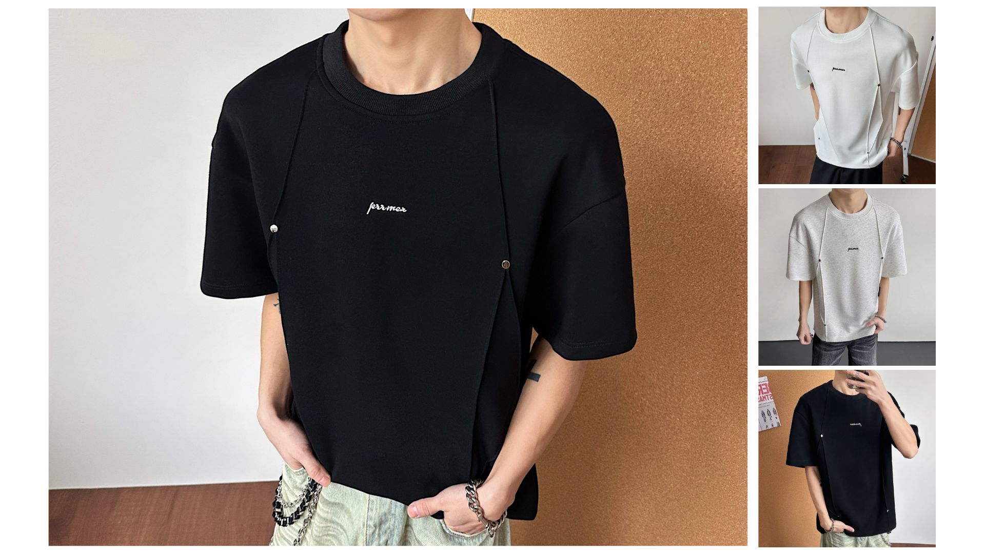 山内　黒 半袖 Tシャツ シンプルデザイン Amazon.co.jp: [Yohatakei] メンズ Tシャツ 半袖 スタイリッシュ