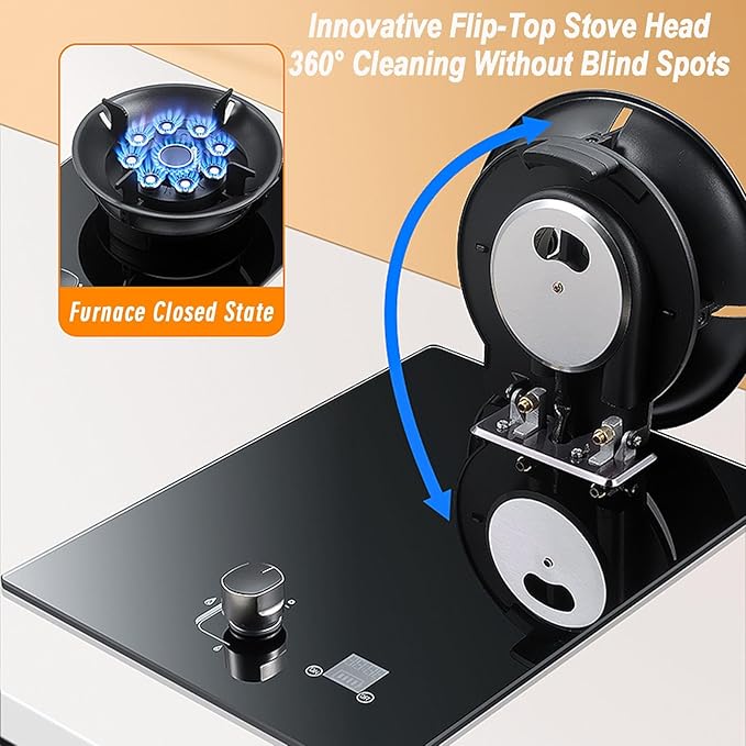 Estufa de Gas 1 Puesto 43x33 cm Empotrable/Mesa miniatura 5