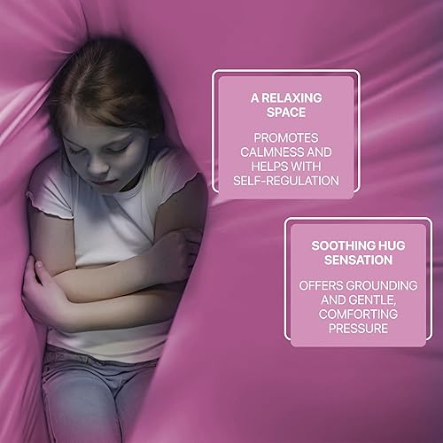 Miniatura 9 de Indoor Sensory Swing for Kids or Outdoor  Holds 300lbs, Double-Layer, & 360 Swivel, Calming Compression Therapy Swing Hammock for Kids & Adults with