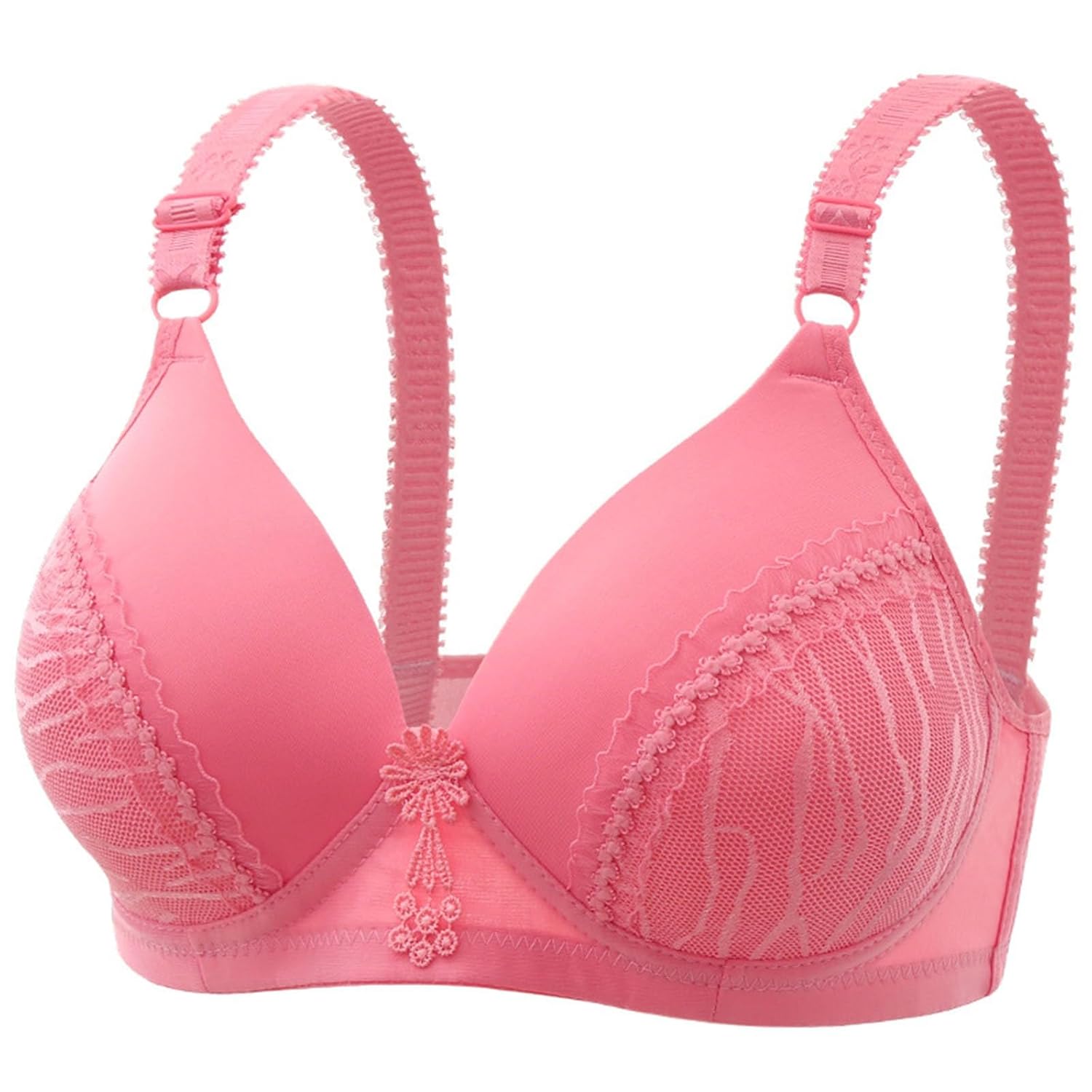 Bras for Women Front Snap Full Coverage Push Up Bras Comfort Wire Free Breathable Bras Soft Padded Seamless