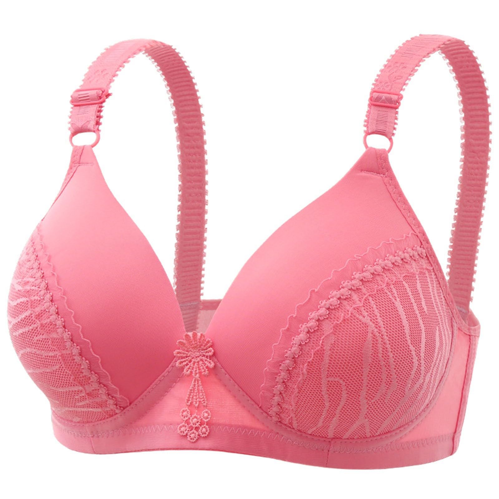 Bras for Women Front Snap Full Coverage Push Up Bras Comfort Wire Free Breathable Bras Soft Padded Seamless