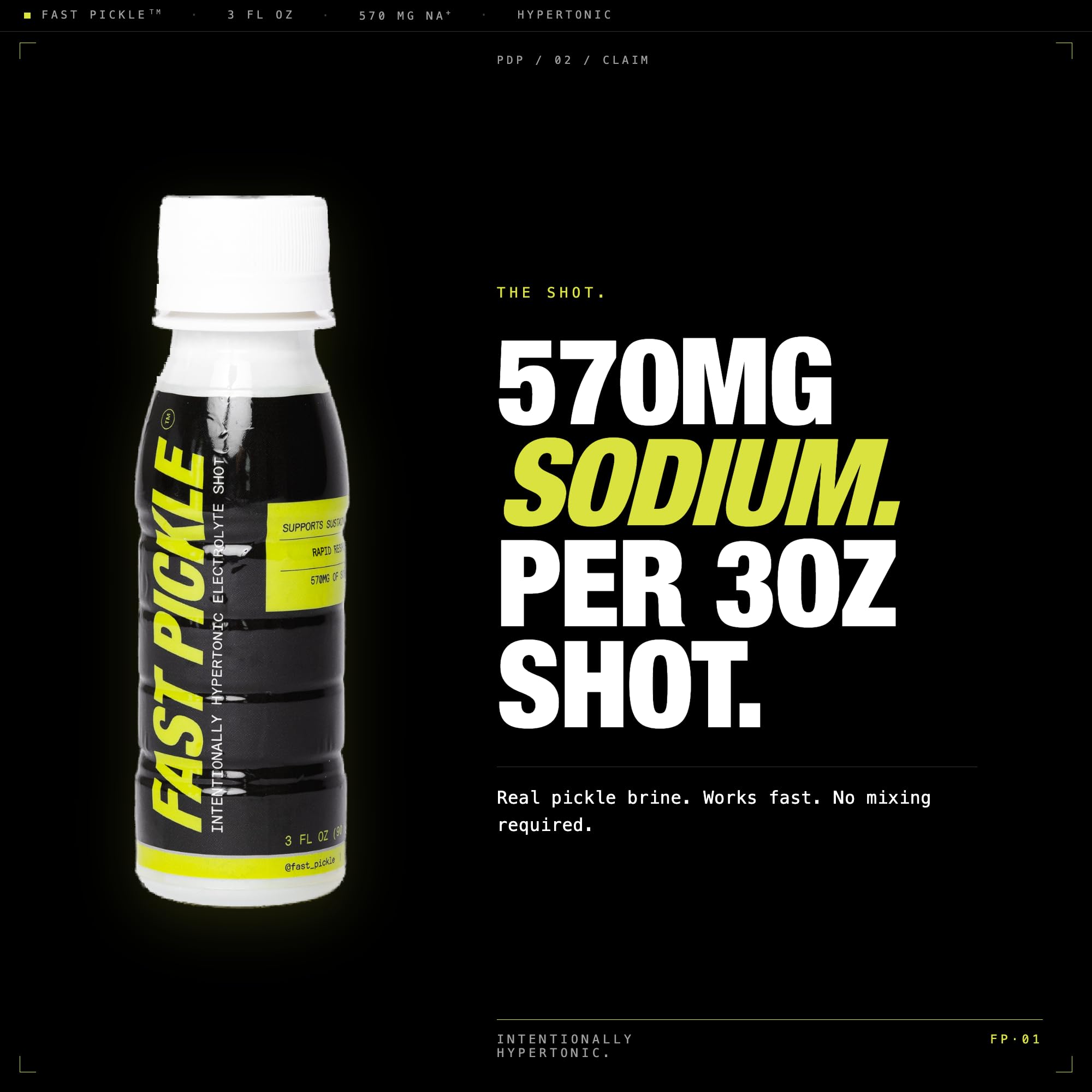 Fast Pickle Juice Shots for Leg Cramps Electrolyte Replacement 6 Pack | 570mg Sodium Per Serving No Sugar No Caffeine Natural Dill Brine 3 oz Bottles Post-Workout Muscle Recovery product thumbnail 4