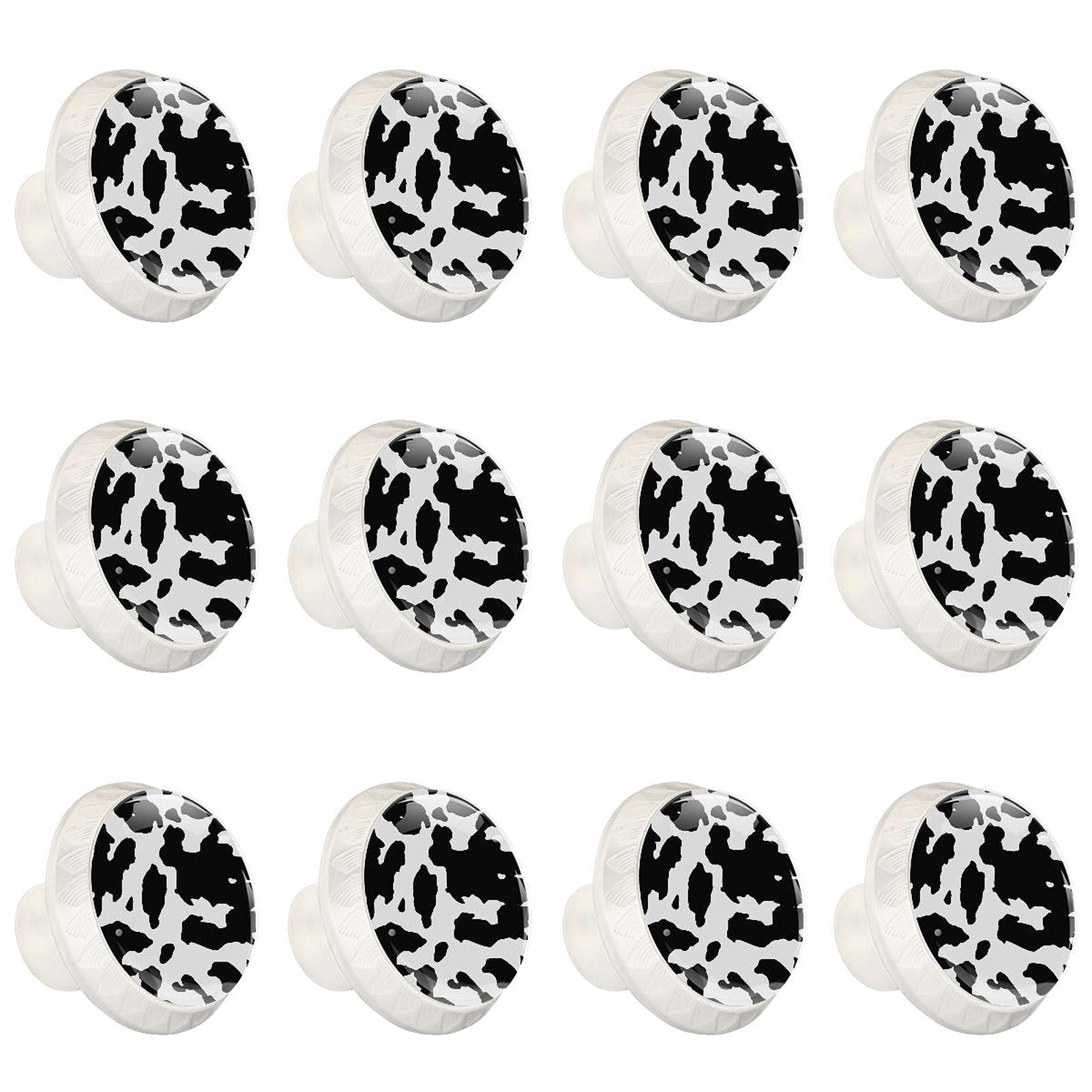 Boutons de placard de cuisine au motif de vache abstraite pour votre intérieur