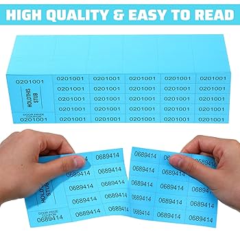 Amazon.com : Kosiz 504 Sheets 25 Bid Raffle Ticket with