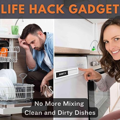 Miniatura 10 de Imán para lavavajillas de 3.9 x 1.1 pulgadas, tamaño extra pequeño, indicador deslizante, accesorios de cocina magnéticos fuertes, artículos