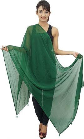 Long Stole Neck Wrap Viscose Chiffon Dupatta Women Chunni Indian Scarves