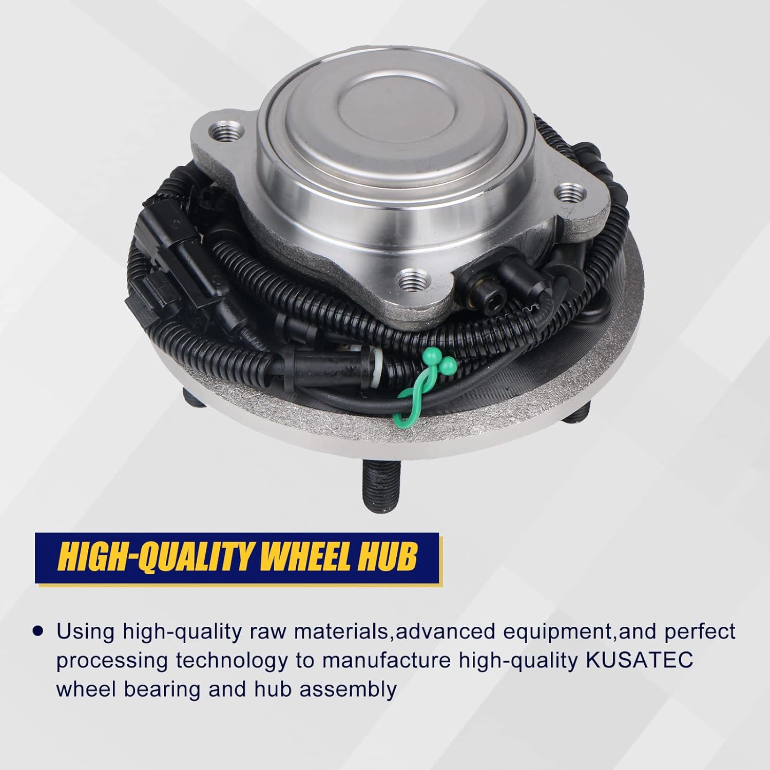 KUSATEC 512360 Rear Wheel Bearing and Hub Assembly Compatible with for Dodge Grand Caravan, Chrysler Town & Country, VW Routan 2009 2010 2011 2012, 5 Lug w/ABS