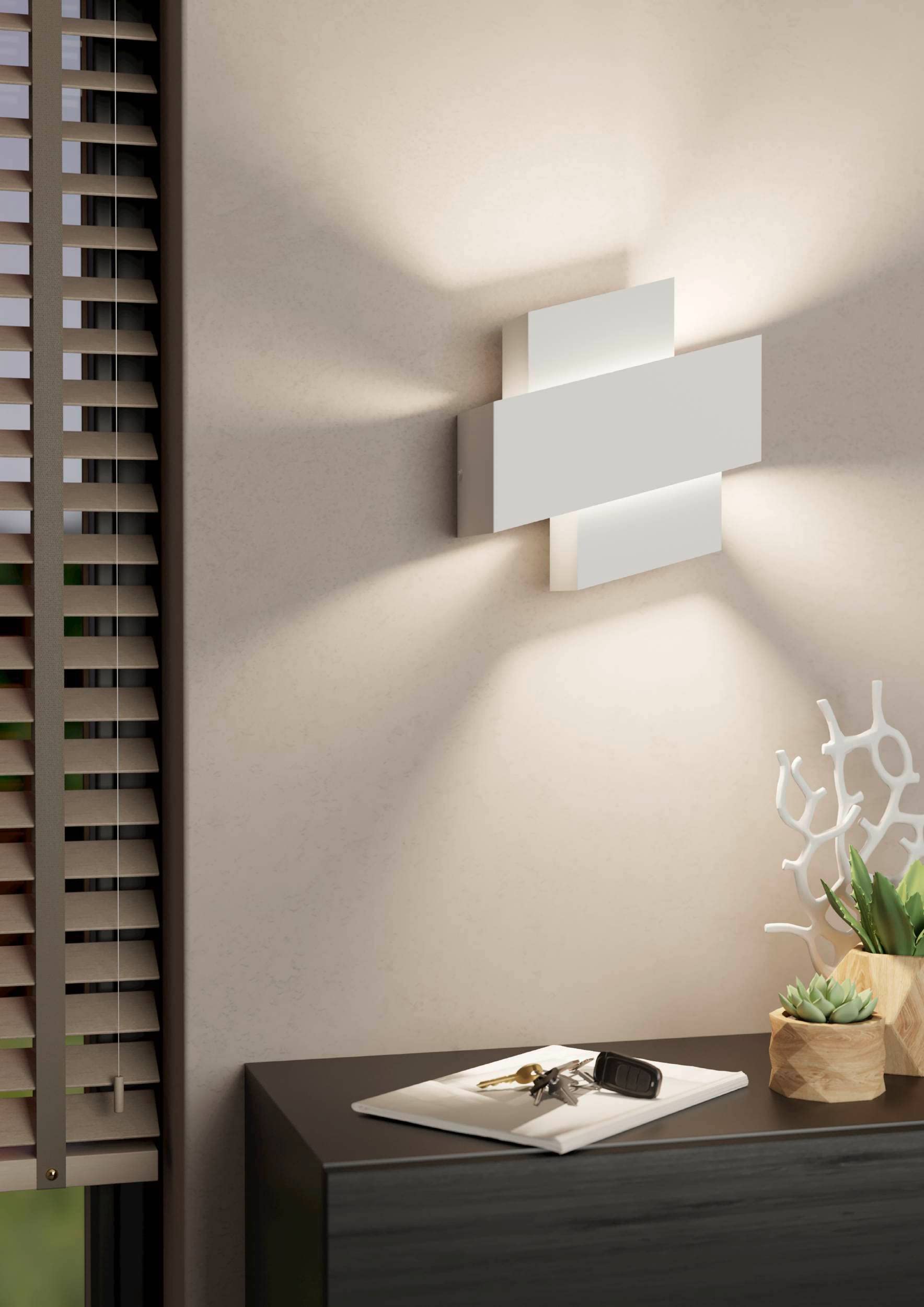 EGLO Wall light Timparossa, indoor lamp with indirect up and down light - Image 2