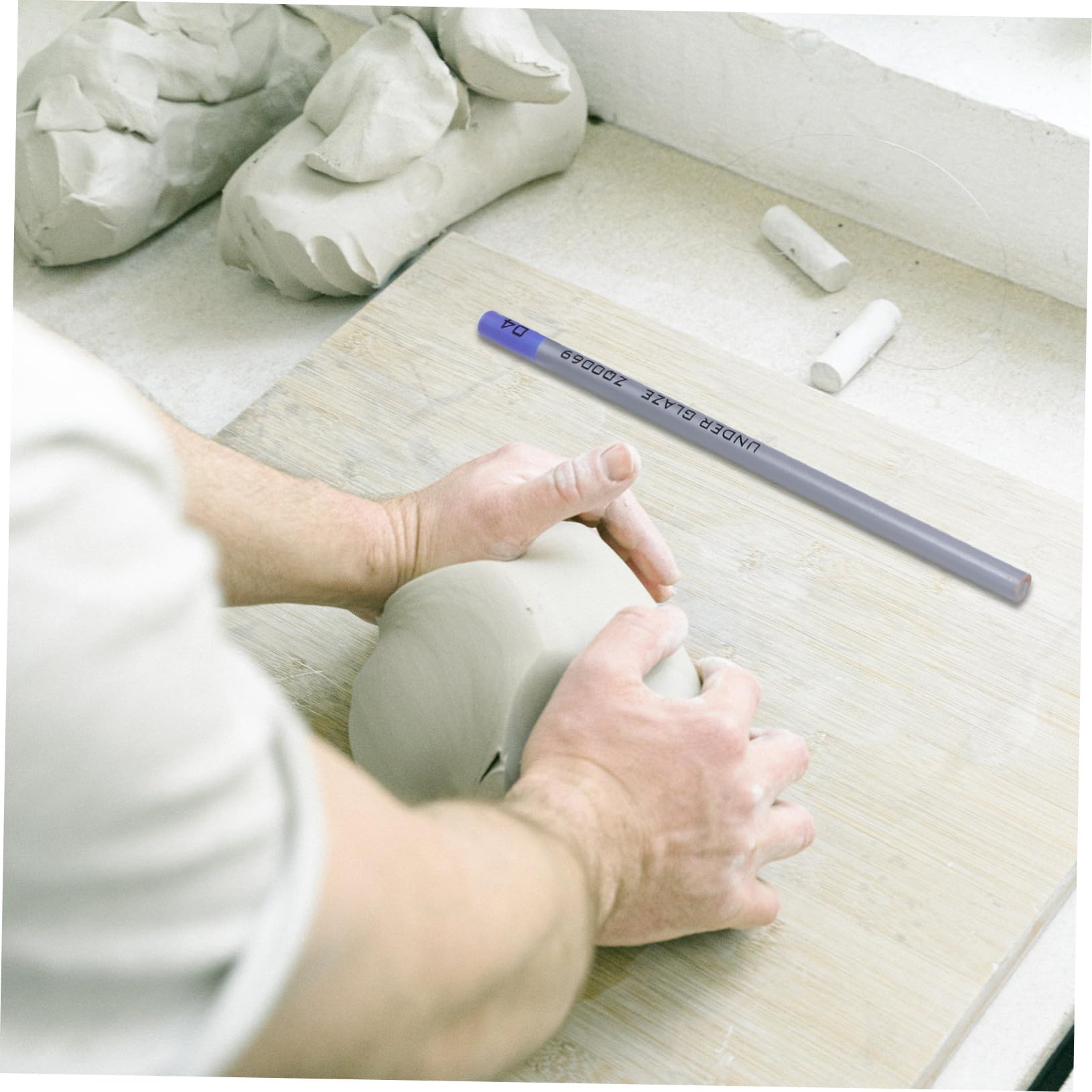 NUOBESTY Ołówek Do Detali Podszkliwnych Markery Ceramiczne Kredki Kredowe Podszkliwne Pisaki Do Konturowania Rysowania Kredki Ceramiczne Kalkomanie Podszkliwne Ceramiki