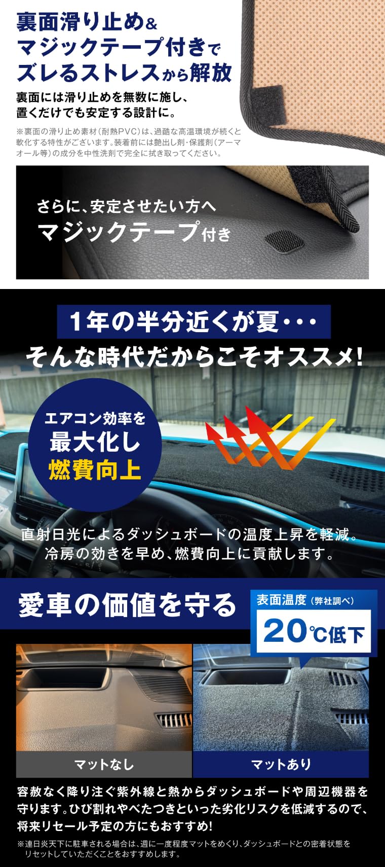 Amazon | fcl.(エフシーエル) ダッシュボードマット ジムニー ジムニー