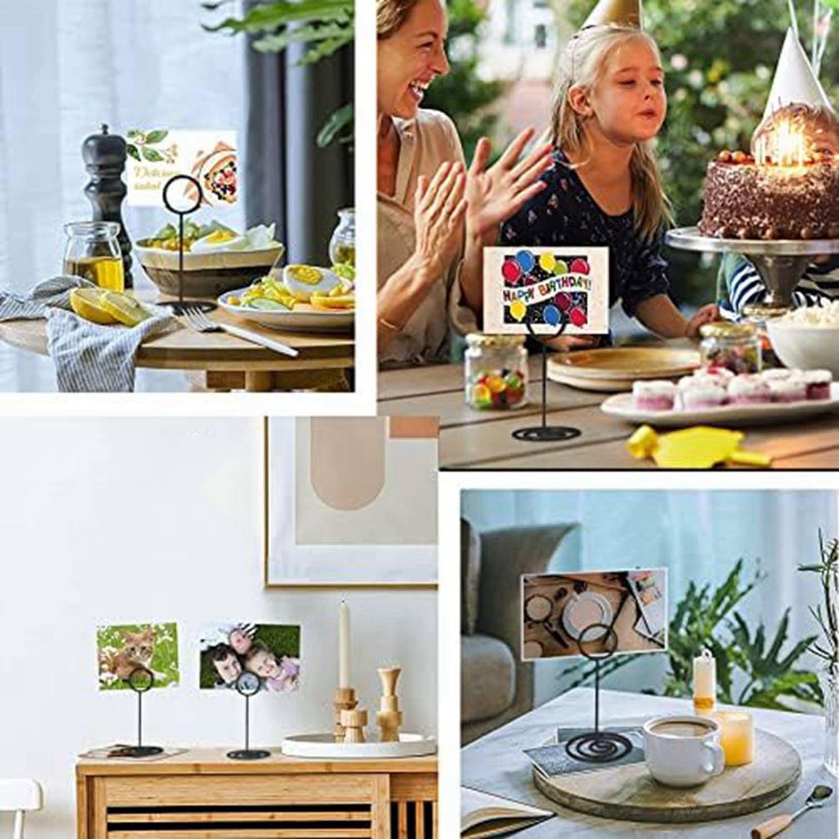 200 Soportes para NúMeros de Mesa, 3,35 Pulgadas, Soporte para Tarjetas de Lugar, Soportes para NúMeros de Mesa para Boda, Fiesta, GraduacióN, RecepcióN A