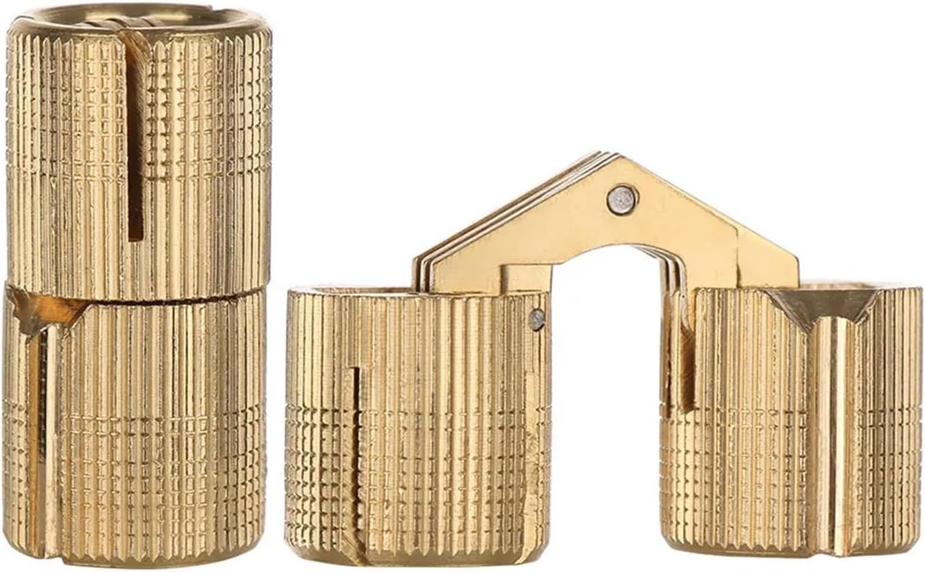 1pc Door Cupboard Furniture Hinges Cylindrical Brass(16mm)