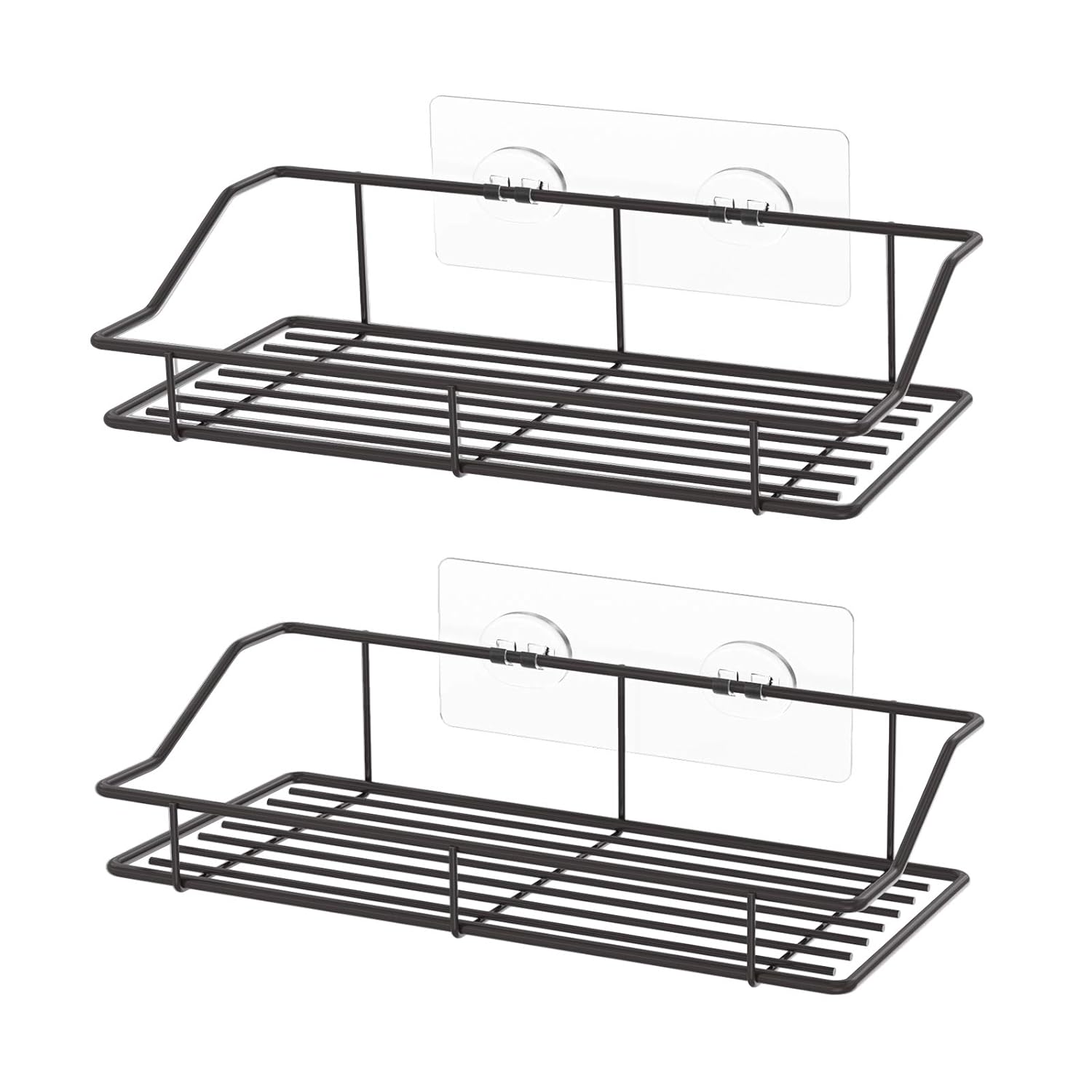 SMARTAKE 2Pack Shower Caddy, Adhesive Bathroom Shelf Wall Mounted, No Drilling Strong Shower