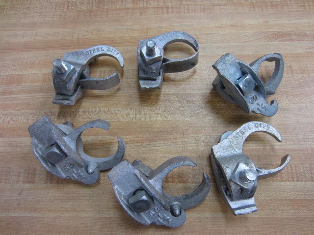 Steel City EC-1-1/2 1-1/2" Edge Pipe Clamp EC112 (Pack of 6)