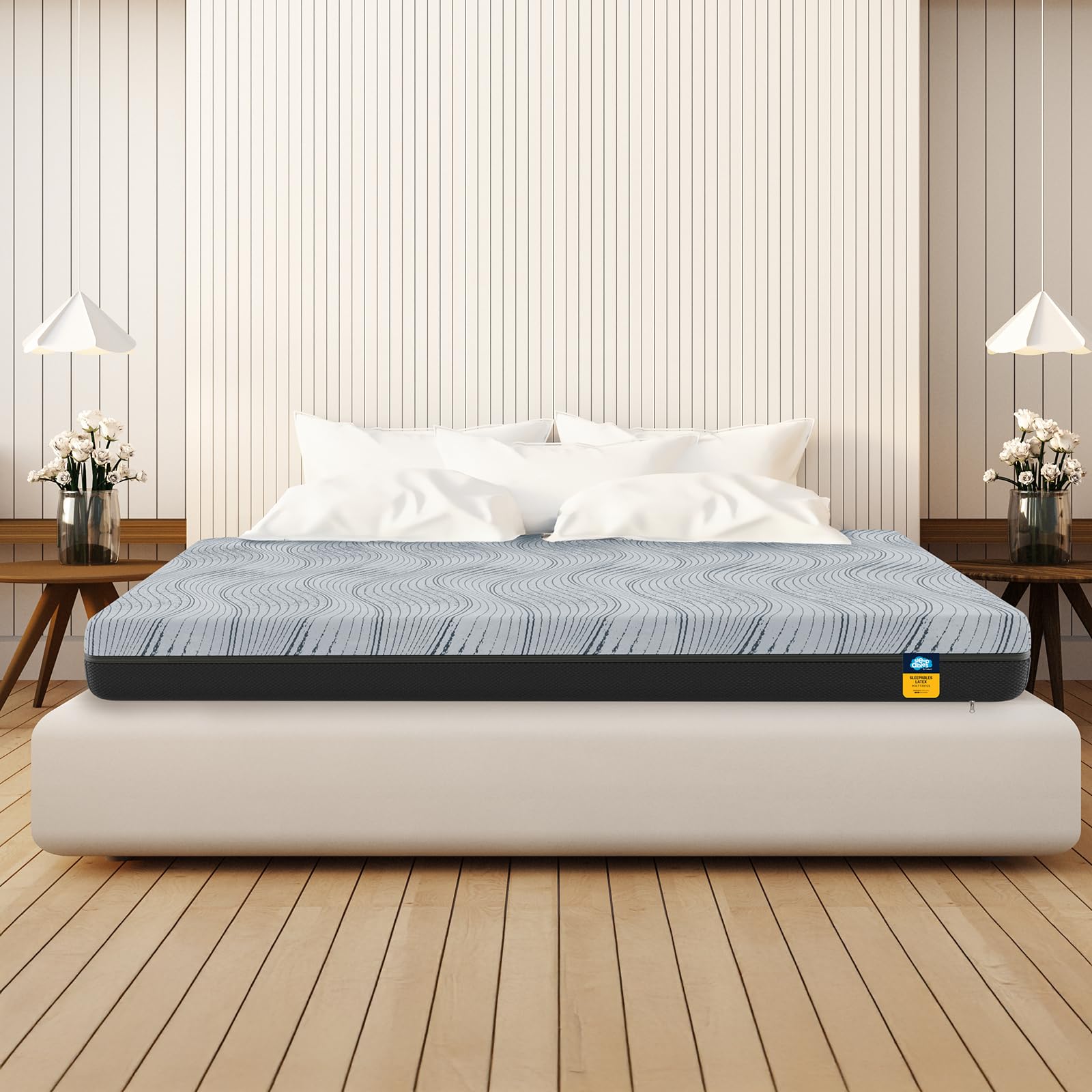 Centuary Mattresses Sleepables 6-Inch Latex Mattress|100% Natural Latex&CertiPUR HiRez Foam|Enhanced Airflow & Breathability|Anti-Sag Technology, Medium Soft Orthopedic Back Support|King, 78x72x6 in-image-46