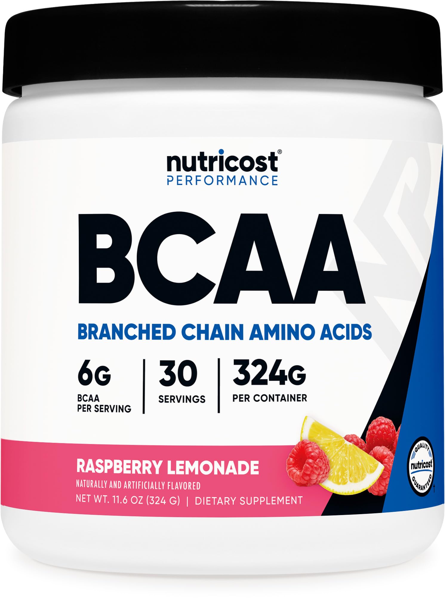 Nutricost BCAA Powder 2:1:1 (Raspberry Lemonade, 30 Servings)