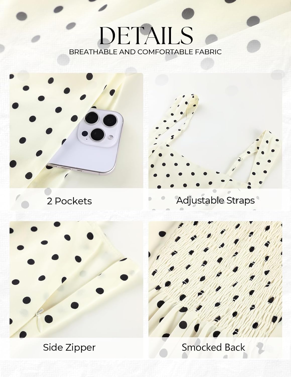 Belle Poque Vintage Polka Dot Dress for Women 2026 Summer Mini Dresses Square Neck A Line Sleeveless Short Sundress - Image 5