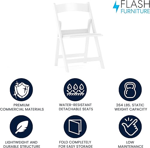 Miniatura 71 de Flash Furniture Hercules Series - Sillas plegables acolchadas para niños, asientos para eventos infantiles con capacidad de peso estático de 264