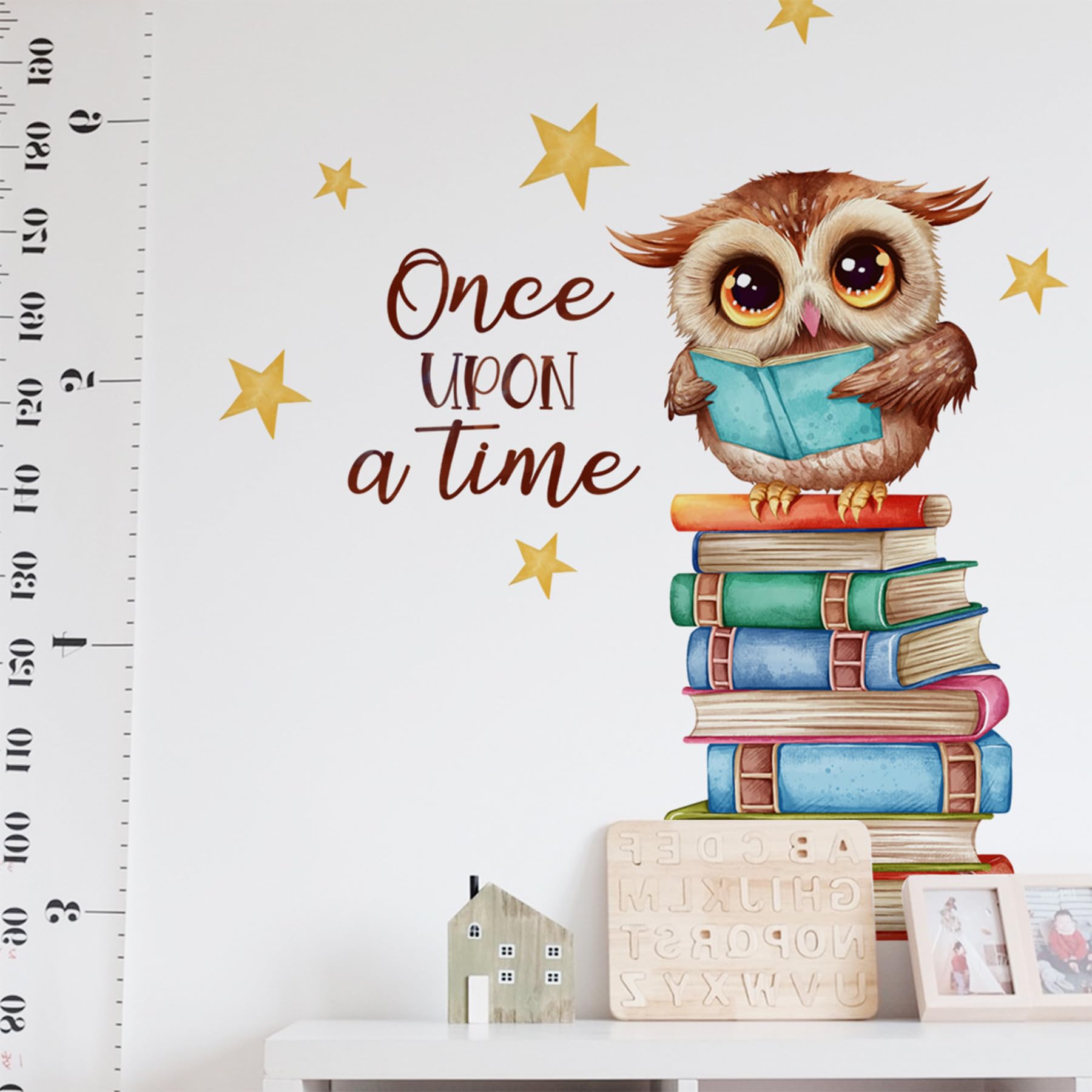 Wasise Reading Corner Decorations, Owl Wall Art, Reading Corner Sticker - Image 3