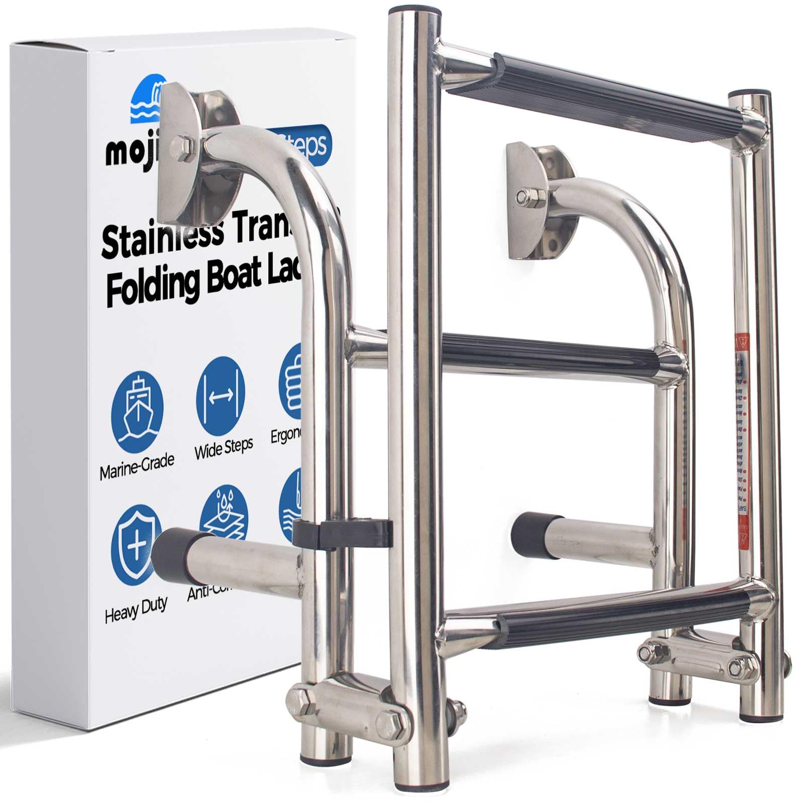 Amazon.co.jp: 折りたたみ 3段 ボートラダー ステンレススチール