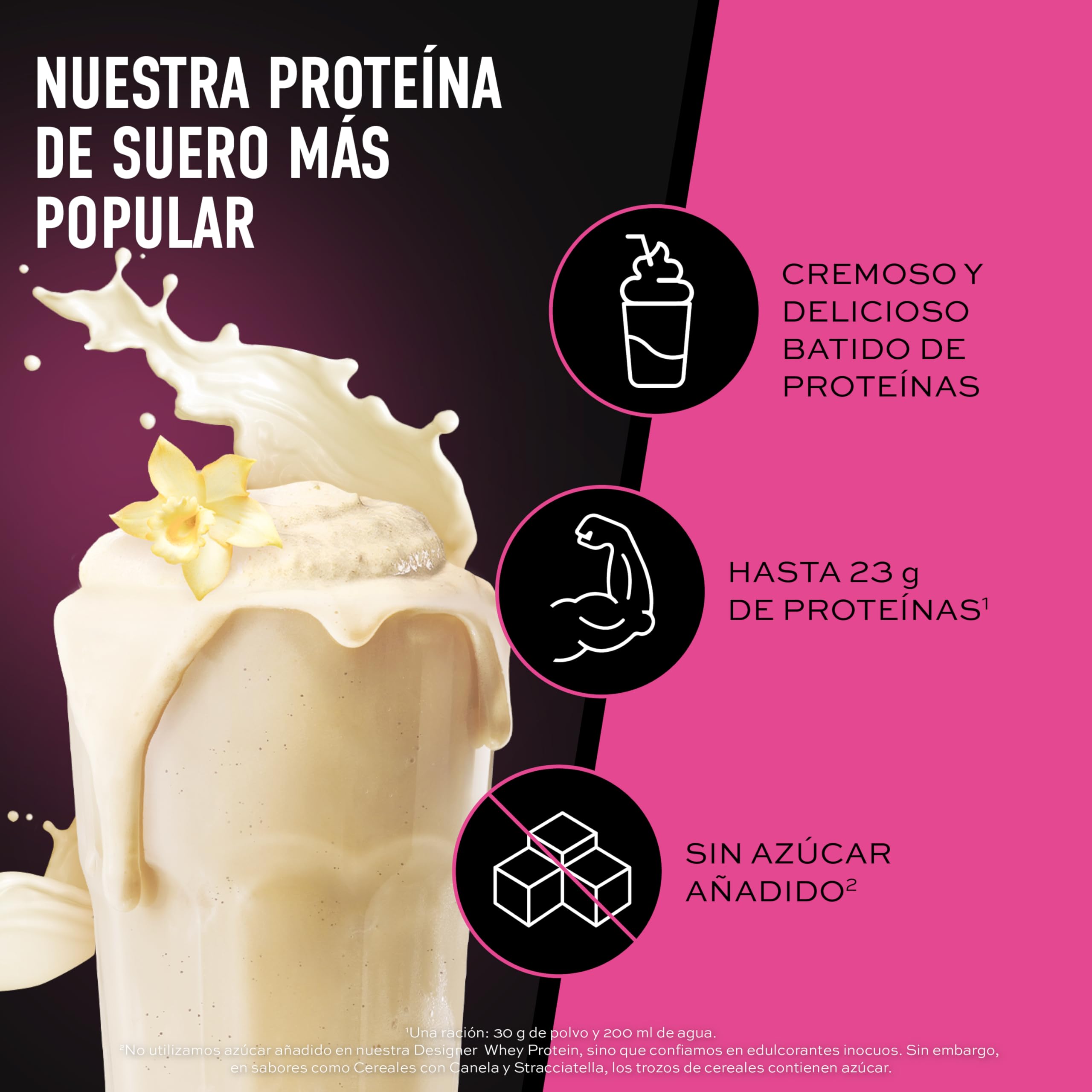 ESN Designer Whey Protein, Vainilla, 1 kg, Proteína de Suero de Leche en Polvo