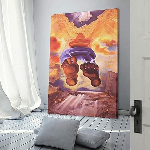 Vista 111 de 40 pinturas famosas de Dali - Salvador Dalí - El Ángelus arquitectónico del mijo - Póster artístico en lienzo y arte de pared, póster moderno