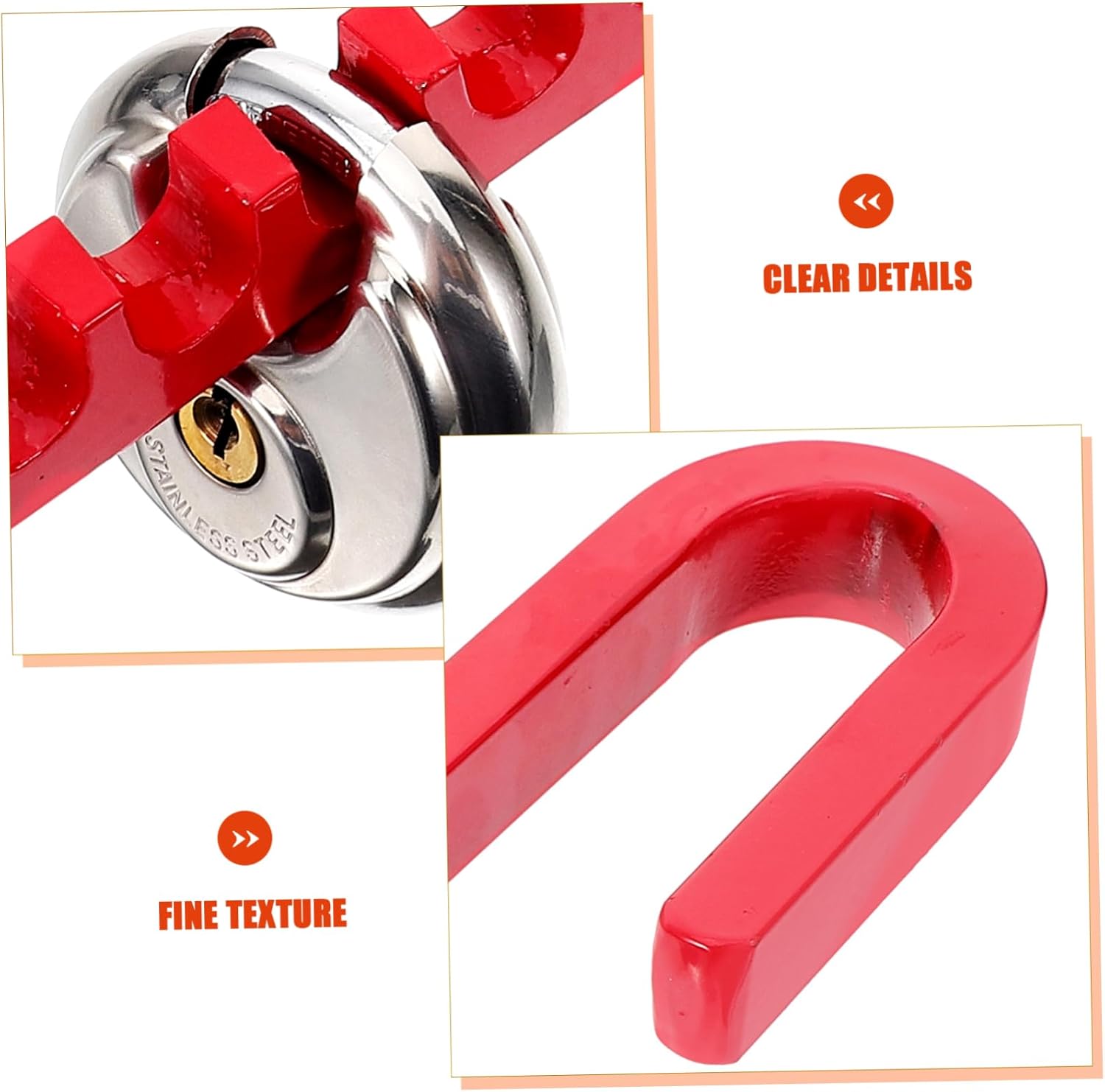 Trailer Wheel Lock Reinforced Tire Rod Wheel Security Lock Keys for DIY