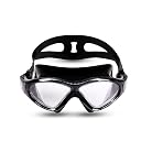 NIVIA Unimask Sr. 2.0, Swimming Goggles for Adults, Polycarbonate Clear Glass, Anti Fog Goggles for Men, Silicon Strap, UV Protection, Comfort Fit, Training Swim Goggles for Men & Women - Black gallery image