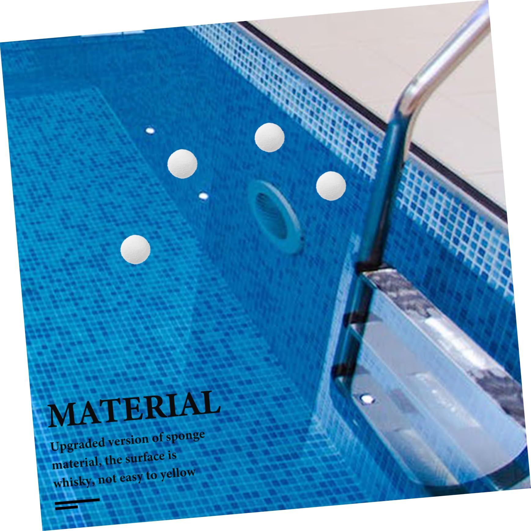 Toyvian 5 Ensembles Éponge Absorbante D'Huile pour Piscine Boules De Nettoyage Éponge D'Élimination D'Huile Filtre D'Aquarium Filtre en Fibre Boules 4 pièces * 5