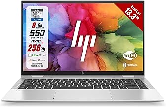 HP EliteBook Notebook Laptop Convertible, Display 13.3" Touch FHD, Intel i5-10210U 4 Core 1.60GHz, RAM 8Gb, SSD 256GB, Win 11 (Refurbished)