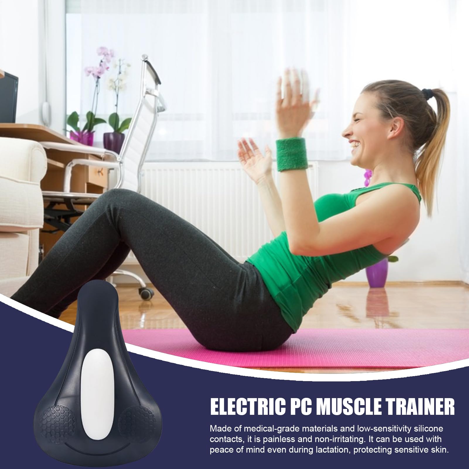 Entrenador De Suelo Pélvico - Fortalecedor De Músculos del Suelo Pélvico,Equipo De Ejercicio, De Entrenamiento para El Fortalecimiento Muscular, Dispositivos De Ayuda Física para Mujeres