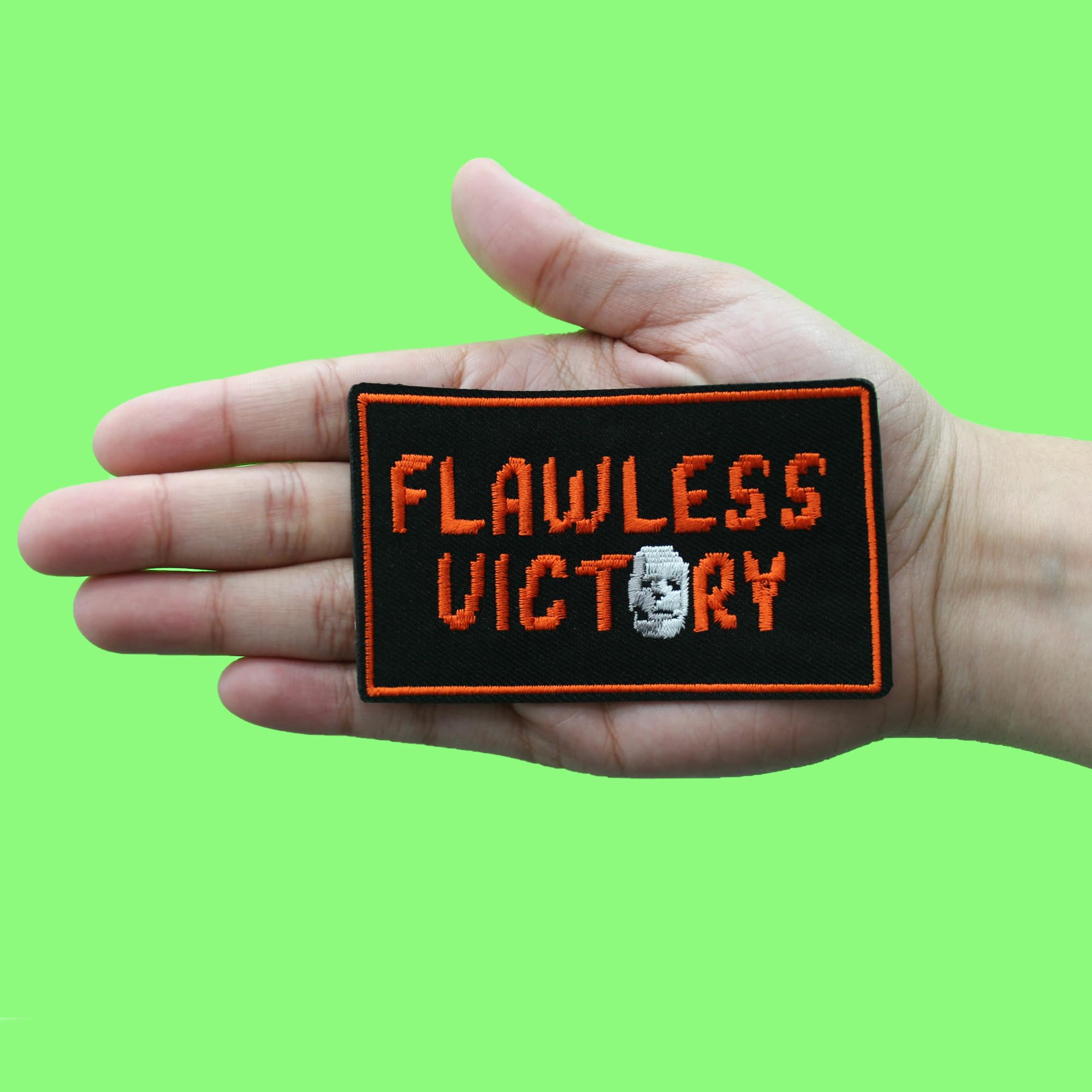Parche de Mortal Kombat Flawless Victory para tapar agujeros en ropa y tunear mochilas