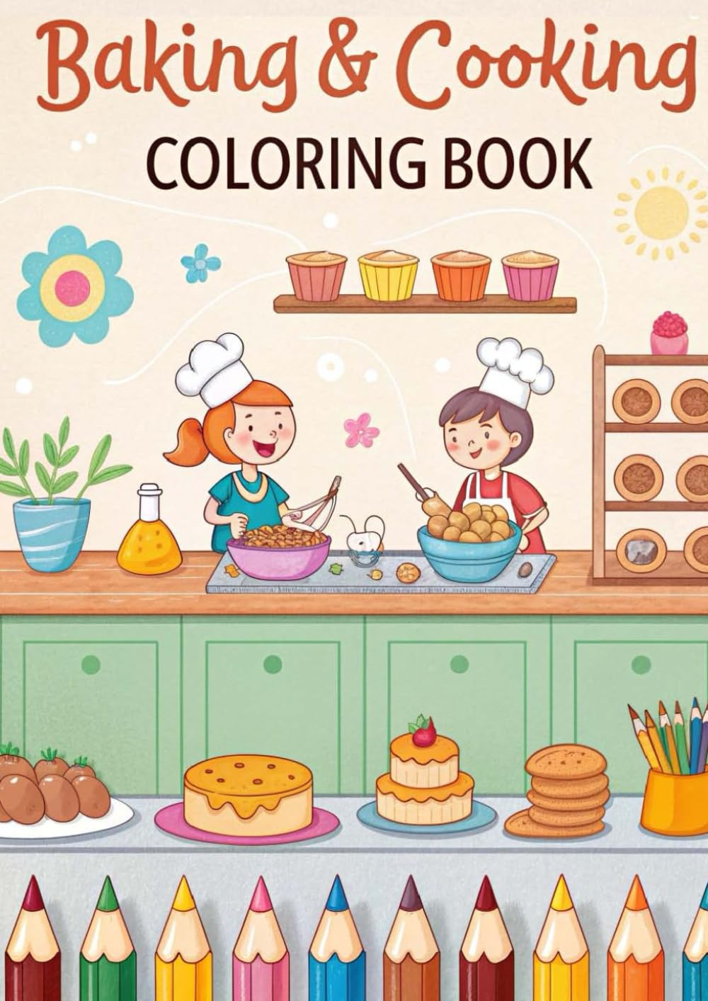 Baking and Cooking Coloring Book for Kids: Fun & Educational Kitchen Coloring Pages for Little Chefs