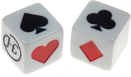 Miniatura 2 de Hickoryville Euchre - Paquete de cartas de juego  2 mazos Euchre en 1 caja con 2 dados marcadores de traje blanco